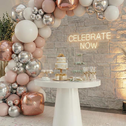 6pcs Rose Gold Foil Balloons 22inch Round Balloons - Image 6