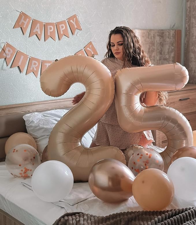 Light Brown Number 3 Balloon 40 Inch - Image 9