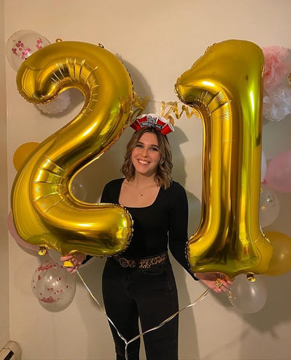 Gold 21 Balloon - Image 8