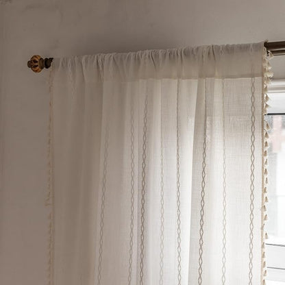 Boho Curtains Semi-Blackout 84 Inch 2 Panels - Image 6