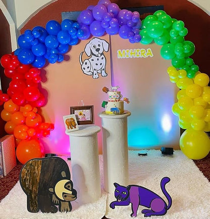 KBZVNAF Rainbow Balloons Latex Party Balloons - Image 8