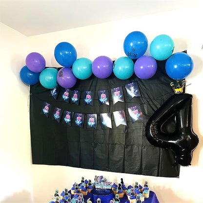Black Crown Number 7 Balloon, 40 Inch Number 0-9 Set - Image 7
