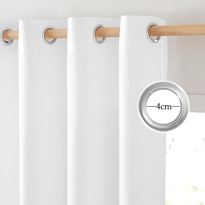 NICETOWN Thick Linen 120 inch Curtains - Image 2