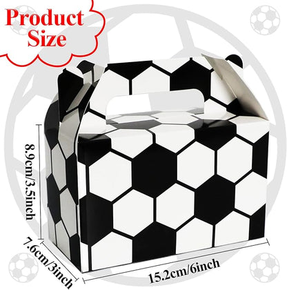 Tevxj 12 Pack Soccer Party Favor Boxes Soccer Treat Candy Snack Bags Party - Image 2