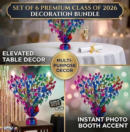 PMU 7 Pcs Multicolor Graduation Balloon Weights, Graduation Centerpieces - Image 5