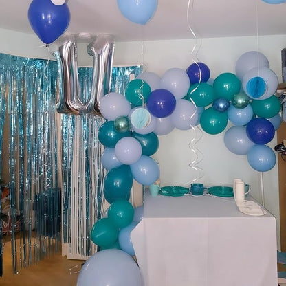 19th Birthday Balloon for Girls Boys, 40 Inch Silver Number 1 & 9 Mylar - Image 8