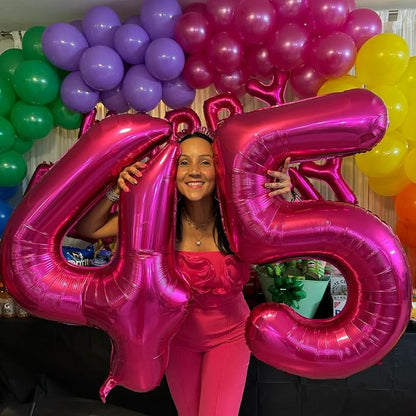 6 Balloon - Pastel Blue Birthday Number Balloons, 40 Inch Decorations | Pastel - Image 3
