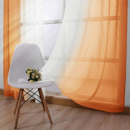 DWCN Ombre Short Sheer Curtains - Image 3