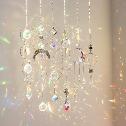 6Pieces Crystal Suncatchers for Window Hanging Sun Catcher by ilclvizGift