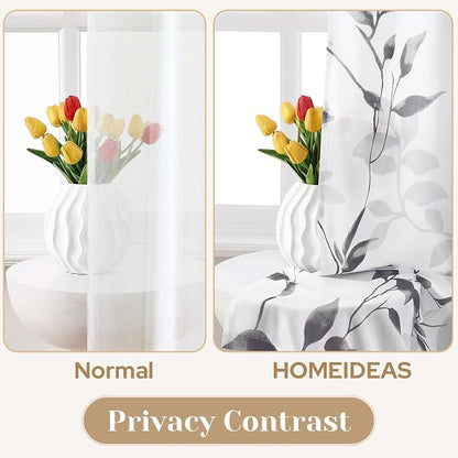 HOMEIDEAS Kitchen Curtains, Short Non-See-Through Privacy 30X24 Inch Length - Image 3