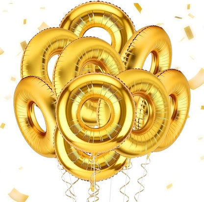 Cartoon Hedgehog Balloon 6pcs Gold Ring Birthday Party Balloon by Lukinuo