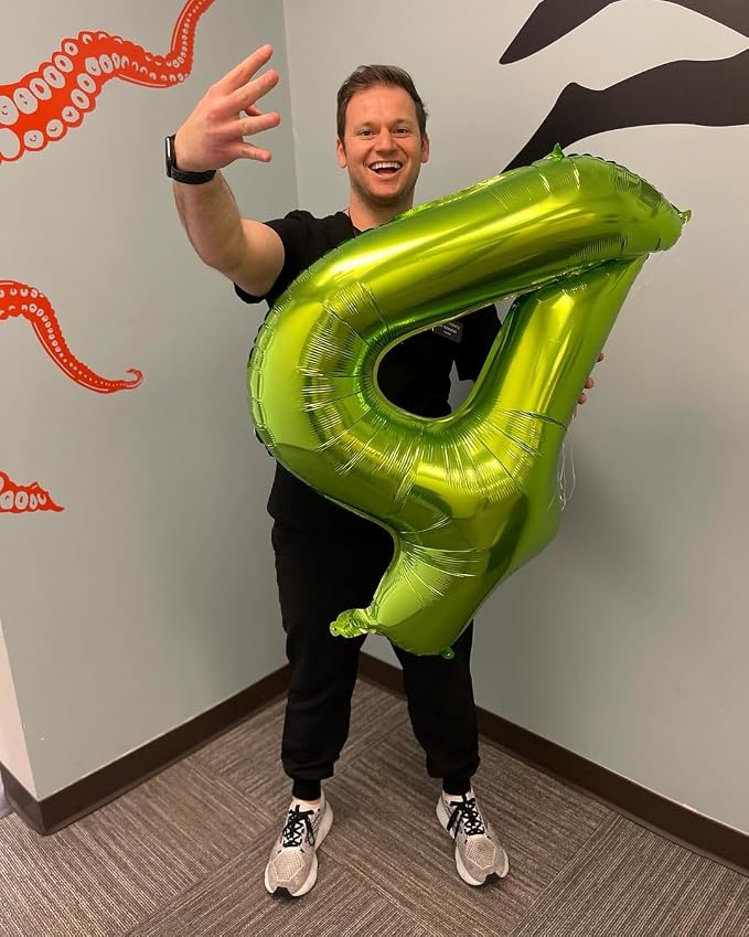 Light Green Number 3 Balloon 40 Inch - Image 3