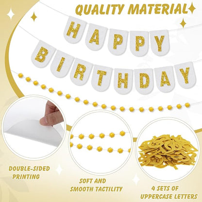 Hahafelt 125 Pcs Make Your Own Banner Kit Personalized Handmade Name Scallop - Image 3