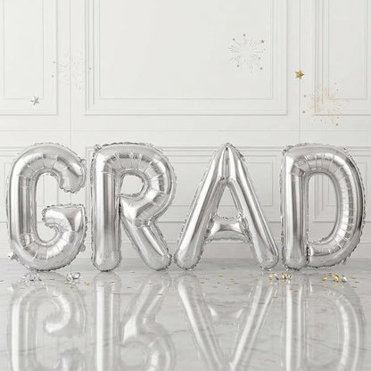 Biapian 40 Inch GRAD Balloons, 'GRAD' Party Balloons Foil by BIAPIAN