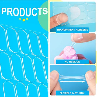 240Pcs Clear Stick Dots, Double Sided, 4.37" X 4.00" | Museum Adhesive Putty - Image 4