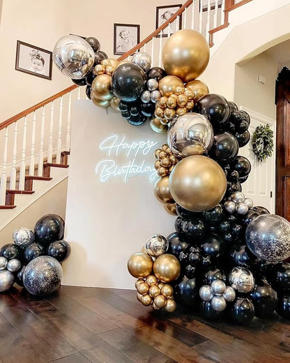 100pcs 12inch Black Balloons - Image 5