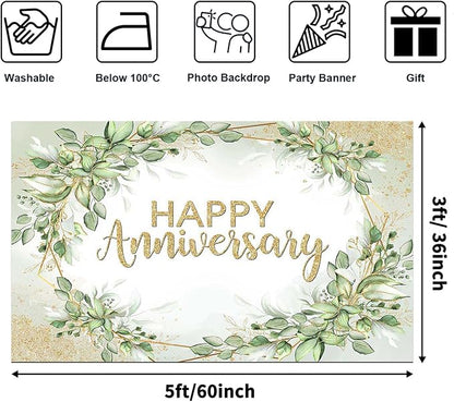 Happy Anniversary Backdrop - Image 2