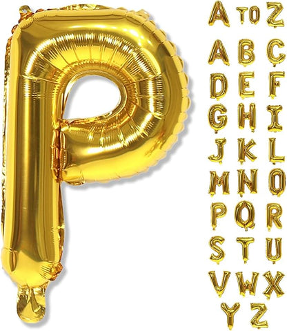 Giant P Alphabet Balloon Letters, 40 Inch Helium Mylar Foil Name Word Balloons by Lingqiang