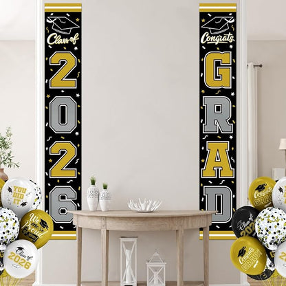 2026 Graduation Decorations, Congrats Grad Banner Backdrop - Image 4