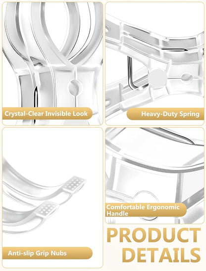 12 Pack Clear Balloon Arch Clips, Spring Clamps - Image 3
