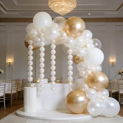Pearl White Linking Balloons, Tails Balloon - Image 7