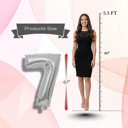 Black Number 0 to 9 Mylar Balloon 40 Inch - Image 7