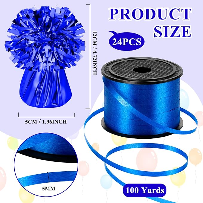 24 PCS Balloon Weights Metallic Anchor, Balloon Holder Heavy Weights | - Image 2