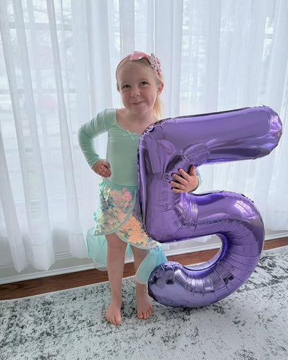 13 Balloon - Purple Birthday Number Balloons, 40 Inch Decorations Men Women | - Image 8