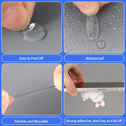 JANYUN 560 Pcs Sticky Dots Square Putty Clear Mounting Tape - Image 5
