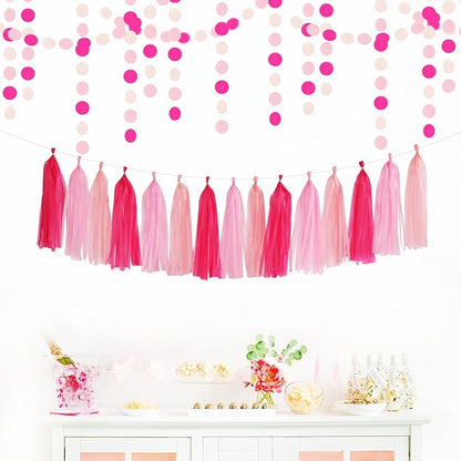 Galentines Valentines-Day Hot-Pink Party-Decorations - Image 4