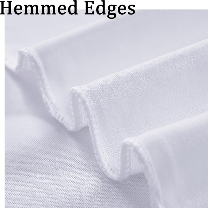 30ft x 8ft Wrinkle Free White Backdrop Curtains - Image 4