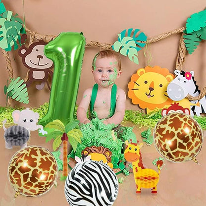 TONIFUL 40 Inch Green Number 4 Balloons Large Foil 4th Birthday Decorations | - Image 5