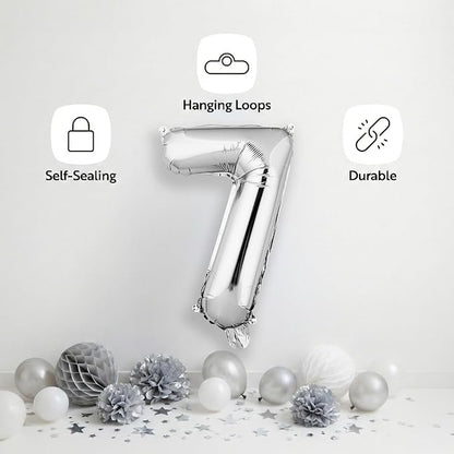 Restaurantware-Balloonify 16 Inch Number Balloon, 1 Digital Party Balloon - Image 4