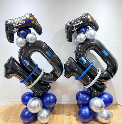 40 Inch Black 60 Number Balloons Giant Jumbo Huge 60 Foil Mylar Helium Number - Image 6