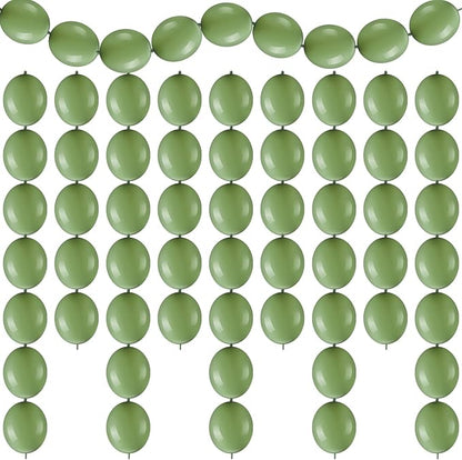 100 Pcs Link Balloon Quick Linking Latex Connected Balloons Linkable by Meanplan