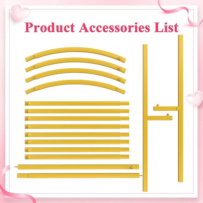 6FT Arch Backdrop Stand Gold Metal Wedding Arch Backdrop Stand | Metal Backdrop - Image 5