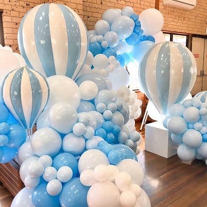 PartyWoo Light Blue Balloons 50pcs Baby Pastel Sky Aqua Blue Color | 12 Inch - Image 7