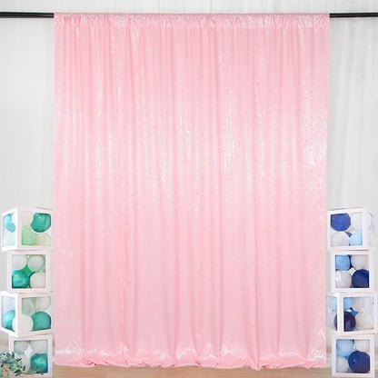 ShinyBeauty Pink Sequin Backdrop 7x7FT - Image 2