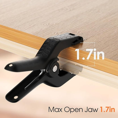 Spring Clamps Heavy Duty, 3.5in Backdrop Clips, 10 Pack- Black | Strong Spring - Image 3