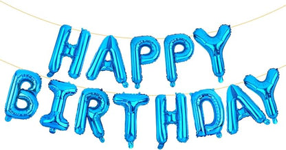 LIOZEOKUN Happy Birthday Balloon Letters 16 inch Mylar Foil Birthday Balloons by LIOZEOKUN