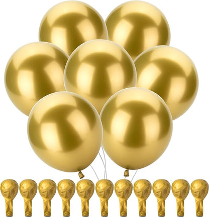 Mr. Pen- Metallic Balloons, 12 Inch, 100 Pack | Latex Metallic Gold Balloons by MrPen