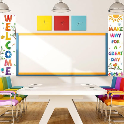 Sideim Colorful Classroom Welcome Poster Decorations, Welcome Sign - Image 5