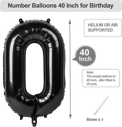 Number Balloons 40 Inch White 9 Balloon - Image 5