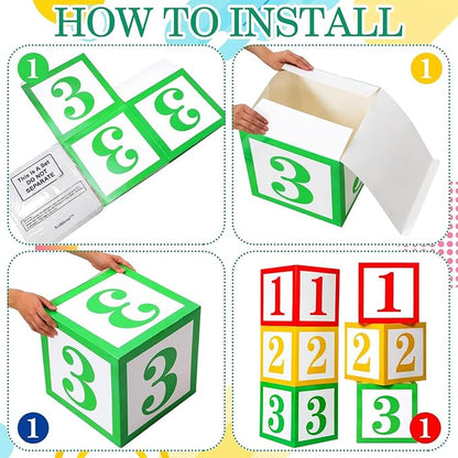 Kolldenn 3 Pcs Balloon Box Decorations Classroom Decor Cartoon Street Party - Image 3