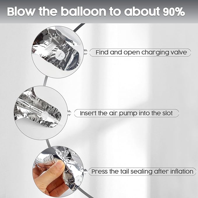 0 Balloon - Silver Birthday Number Balloons, 40 Inch Decorations Men Women | - Image 6