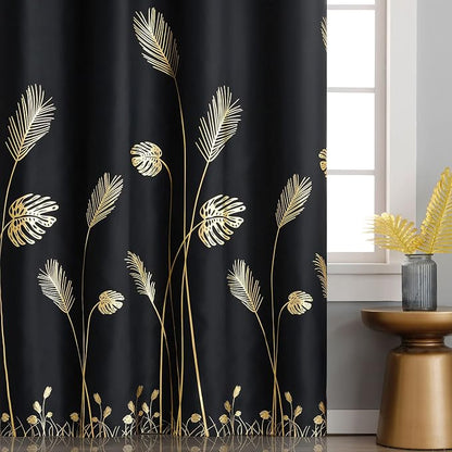 Extra Wide Black Blackout Curtain - Image 3