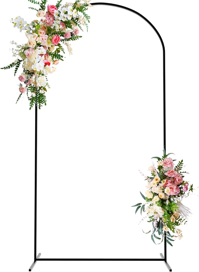 7.2FT Arch Backdrop Stand Gold Metal Wedding Arch Backdrop Stand | Metal by Wokceer