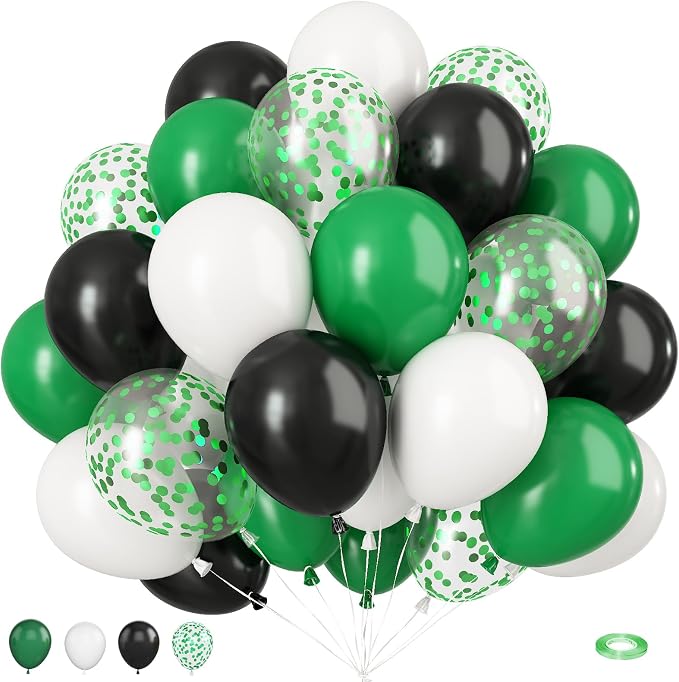Green and Black Balloons by BIAPIAN