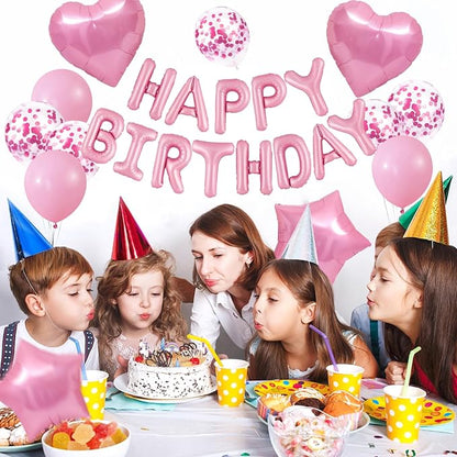 CANREVEL Happy Birthday Banner Decoration + 30pcs Star Balloons, - Image 8