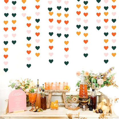 Pink Green Orange Party-Decorations Heart-Garland - 52ft Little Cutie Baby - Image 5